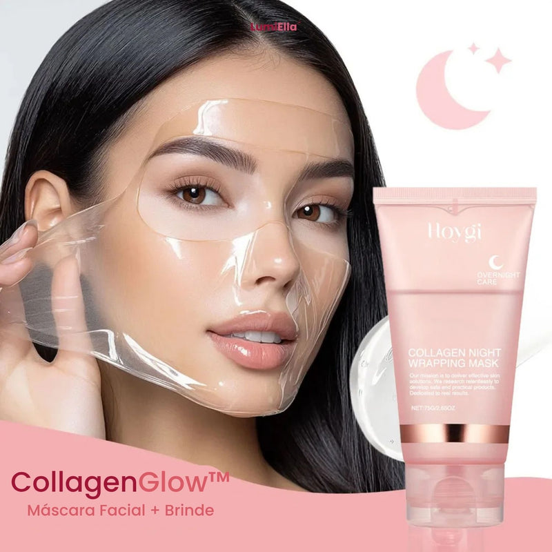 CollagenGlow™ – Máscara Facial de Colágeno + Brinde