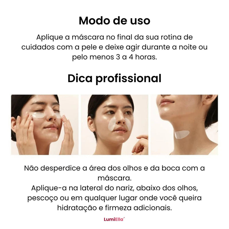 GlowDerm™ – Máscara de Colágeno Para Hidratar, Firmar e Rejuvenescer Sua Pele!
